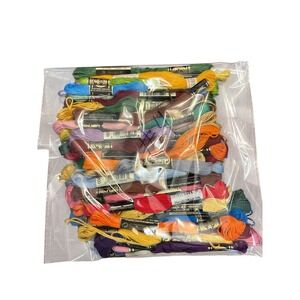 DMC, Sullivans, J P Coats Embroidery Floss Lot Rainbow Colors  50 Skeins